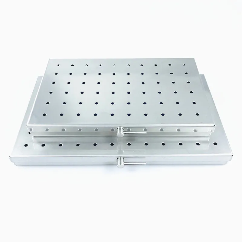 Sterilization Tray Case Stainless Steel eye Surgical Instrument Middle/Large Size Disinfection Box Sterilization box