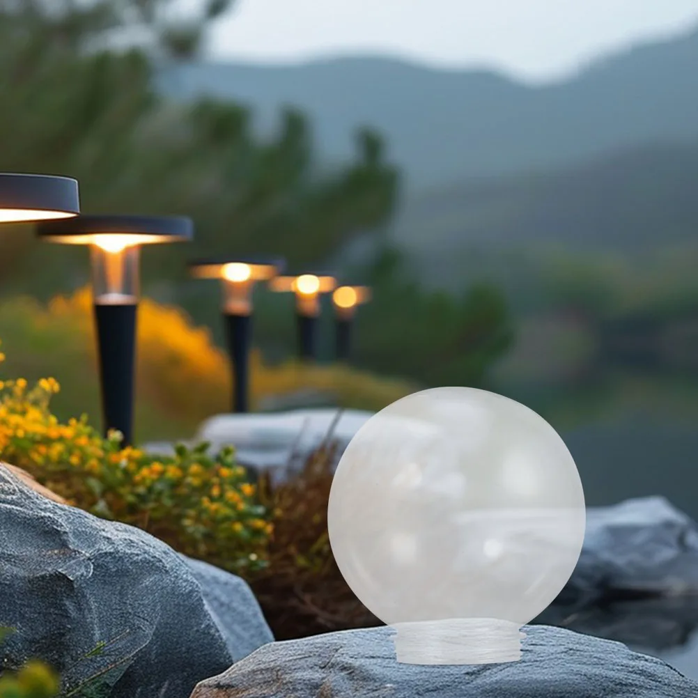 

Clear Transparent Spherical Acrylic Lampshade High Transparency Outdoor Light Cover for Courtyard Wall Garden Patio