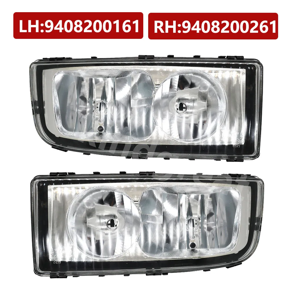 1PCS 24V European Truck Body Parts Head Lamp Light fit For Mercedes Benz AXOR 9408200261 9408200161