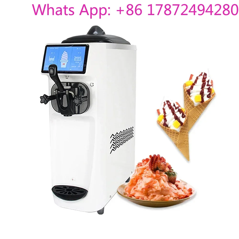 Desktop Commercial Single‑Flavor Soft Ice Cream Machine , Mini Homemade Ice Cream Maker