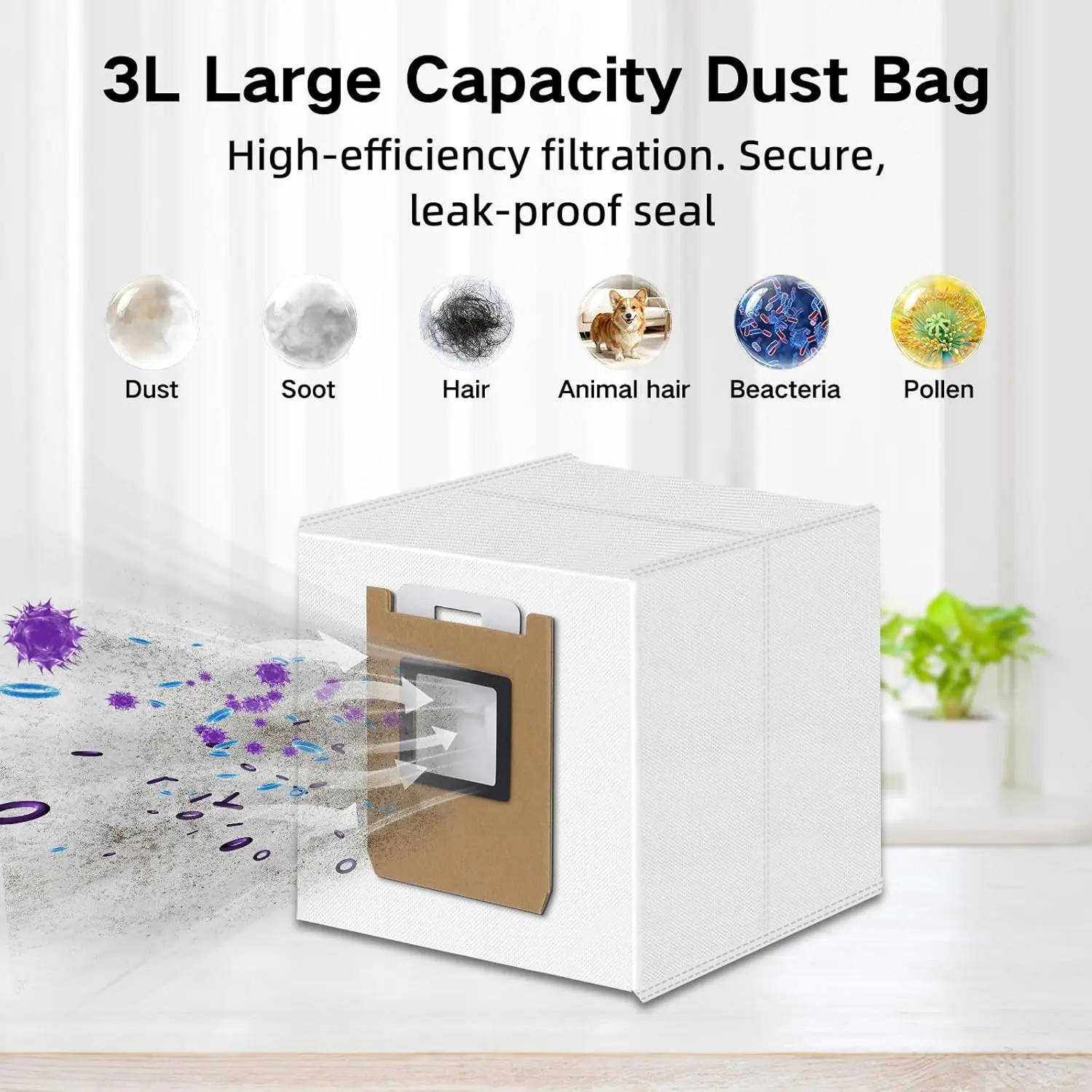 Replacement Parts for Eufy C28 Omni / Eufy C28 Robot Vacuum Cleaner Accessories Main Side Brush HEPA Filter Dust Bag Mop Rollers view 6