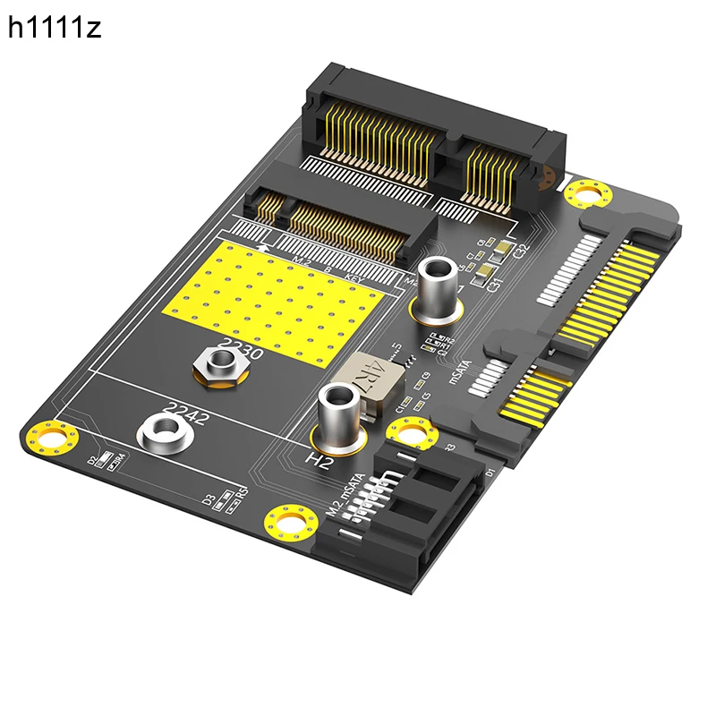 

SSD Adapter mSATA to SATA3.0 Riser NGFF M.2 B Key to SATA3 6G Converter Board for 2230 2242 M2 SATA SSD Half/Full Size mSATA SSD