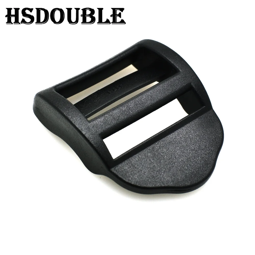 10 Pcs/Pack 20mm 25mm 32mm 38mm Plastic Black Ladder Lock Slider Release Buckles for Backpack Straps Webbing