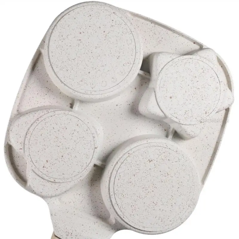 가스 및 유도 스토브를위한 긴 손잡이 아침 식사 알 쿠커가있는 27RB 프라이팬 긁힘 방지 기술 사용