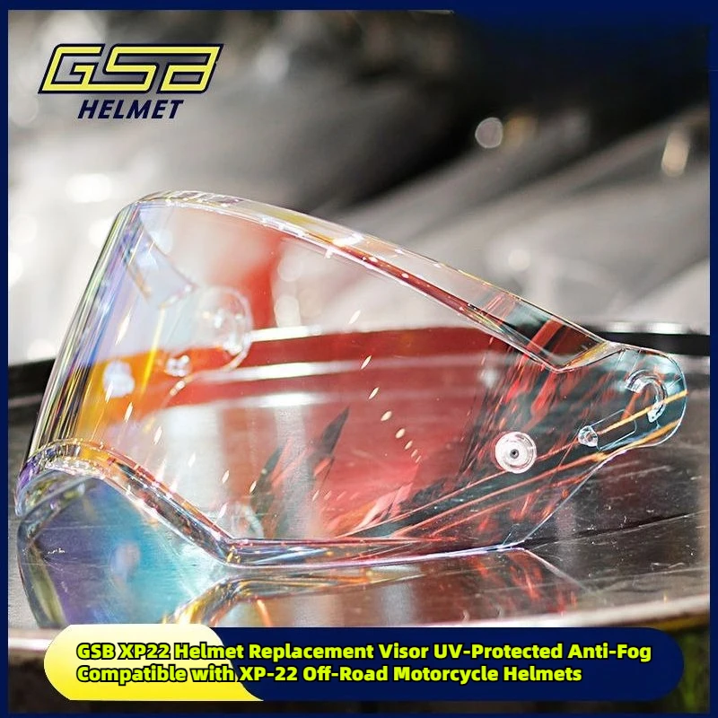 GSB XP-22 Rally Off-Road Helmet Visor – Replacement Shield Lens for Motorcycle Dual Sport XP-22 Helmet