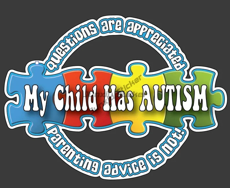 Promote Autism Acceptance Care Autism Child Emblem Color Puzzle Creative Sticker for Motorcycle Laptop Wall Decal Accessories view 5