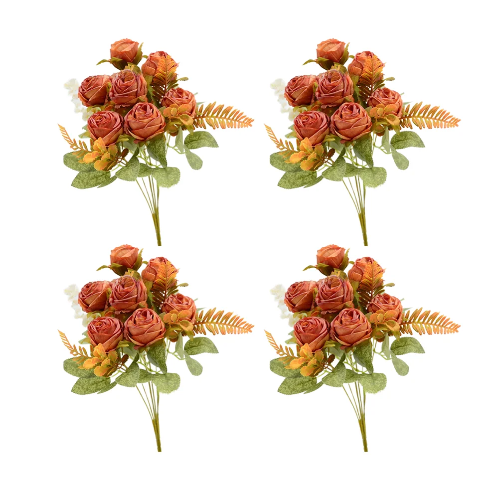 

Букет из 7 искусственных шелковых роз Эльза для свадебного декора, украшения дома, цветочных композиций на день рождения, украшения офиса