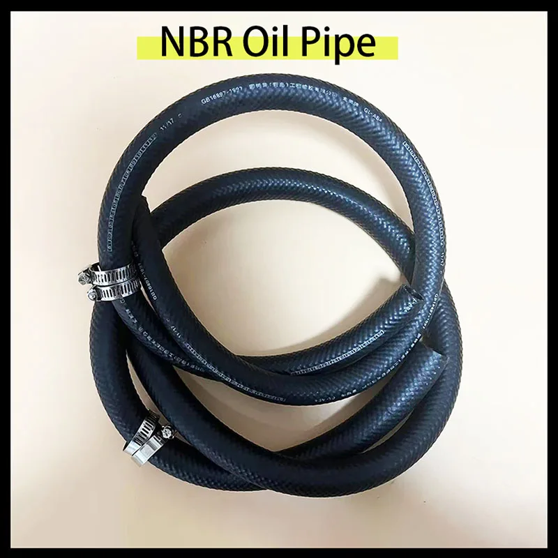 

1M NBR Petrol Diesel Oil Resistant Rubber Tube ID 4-25mm Diameter Flexible Fuel Hoses high temperature resistant oil pipe