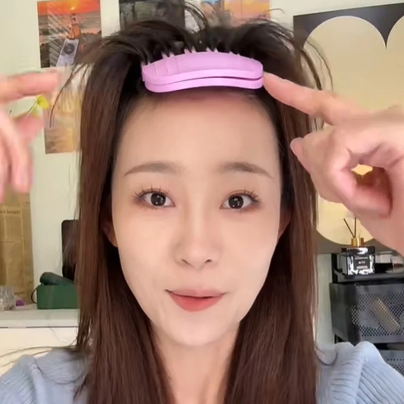 Fluffy Hair Roots Clip High Skull Top Artifact Seamless Wind Plastic Comb Curling Fixed Shape Clip Lazy Bangs Fluffy Clip Women