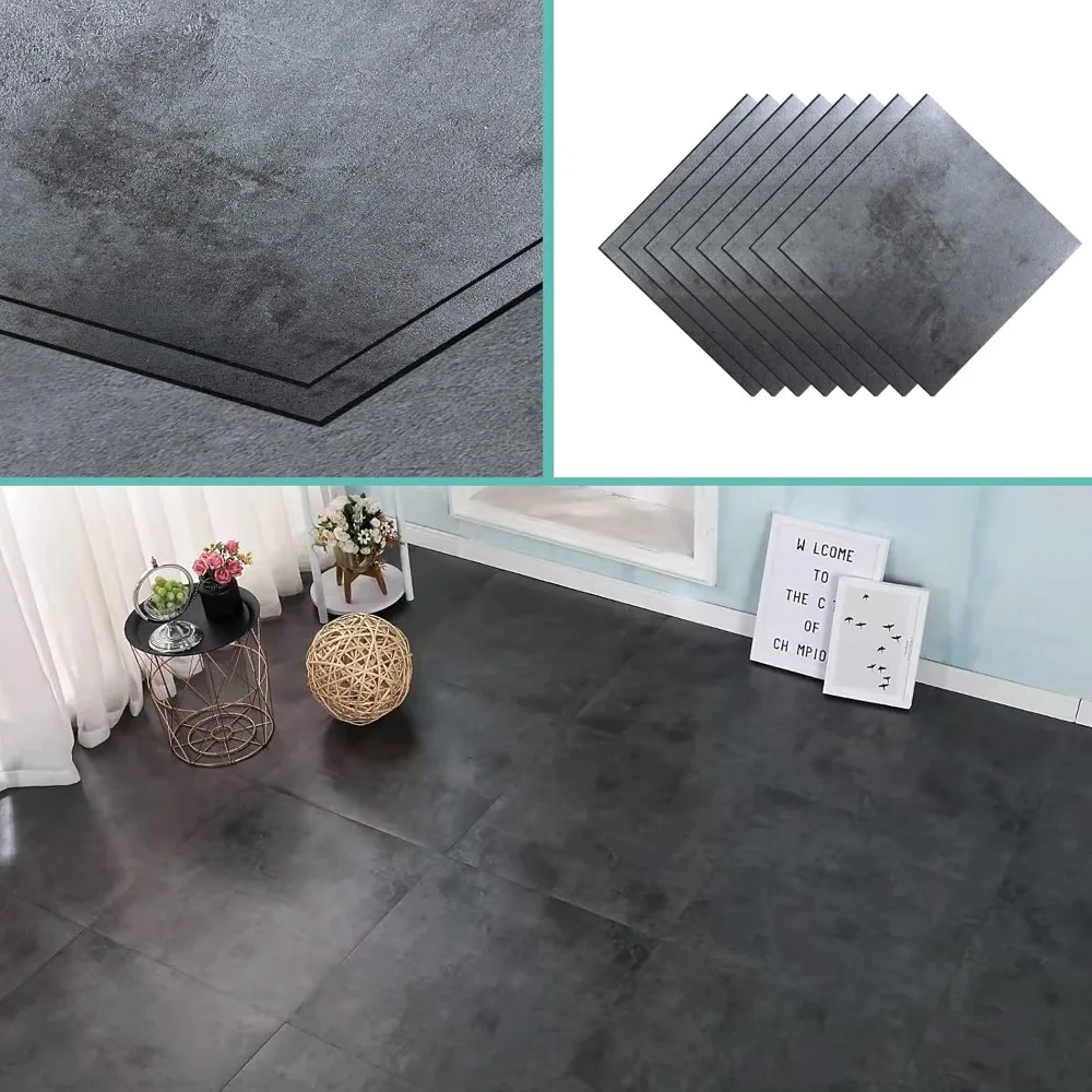 30 PCS 12 * 12 inch 1.5mm Thick Peel and Stick Vinyl Floor Tile, Garden Floor Boards