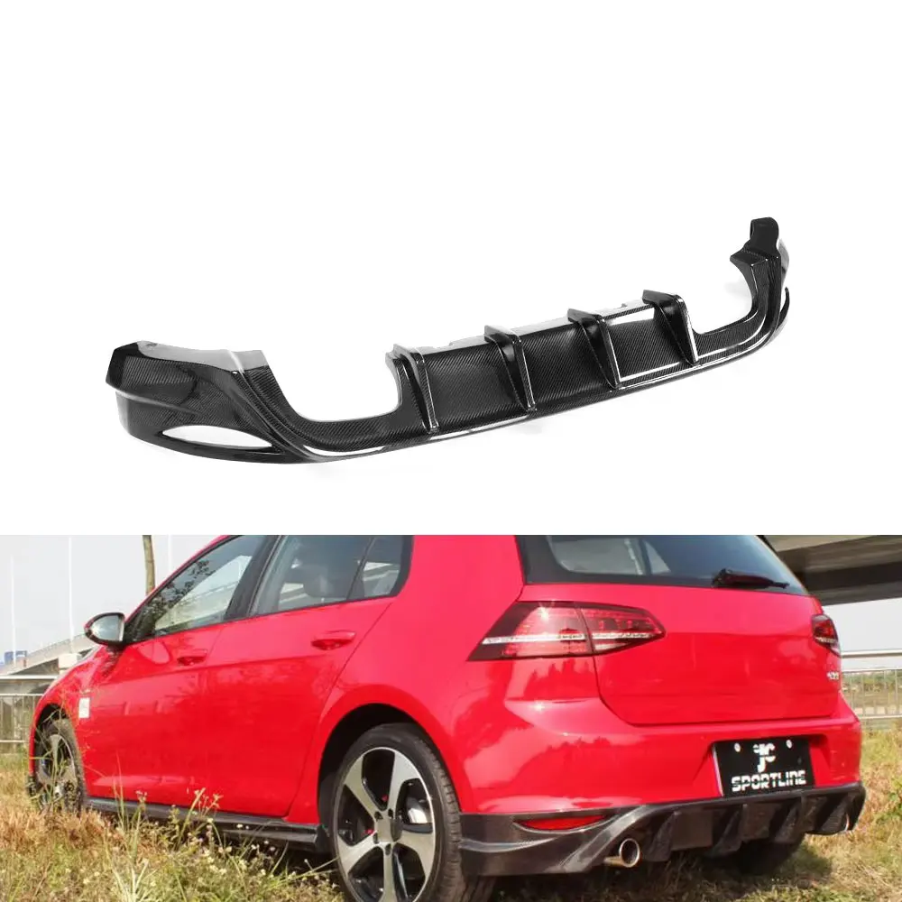 

Carbon Fiber Rear Bumper Diffuser for VW GOLF VII 7 MK7 GTI 2014