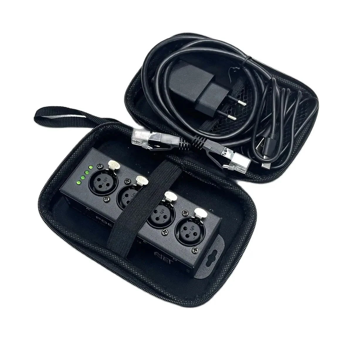 POE 4-Universe ARTNET/sACN DMX512 Rede bidirecional MINI Box Gateway Controle Funciona com MA2 Tiger Tou