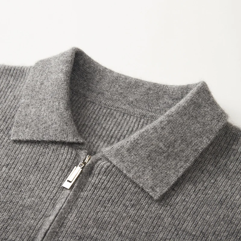 

DjzDsm 100% мериносовая шерсть, популярные кардиганы, мужской пуловер с лацканами, свитера поло с длинными рукавами и воротником, свободные топы, вязаная одежда, рубашка большого размера