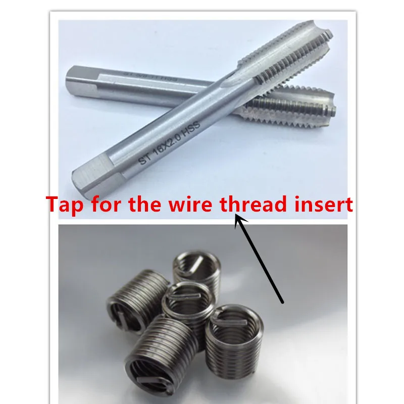 2#4#5#6#8#10#12#1/4 5/16 3/8 1/2 5/8 7/16 American standard installing straight tap for the wire thread insert repair tool1259