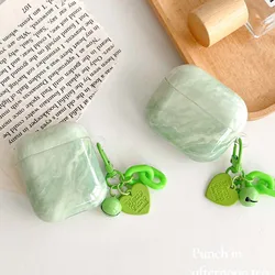 Green Marble imd earphone case wireless bluetooth charging box for apple airpods 3 pro 2nd 2 1 headset cover