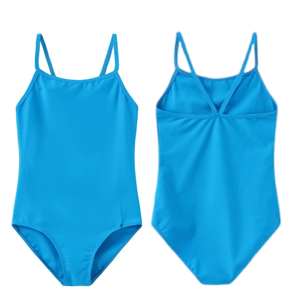 Meisjes Hemdje Dans BodySuit Mouwloos Y-Back Gymnastiek Trainingspak Ballet Dans Turnpakje