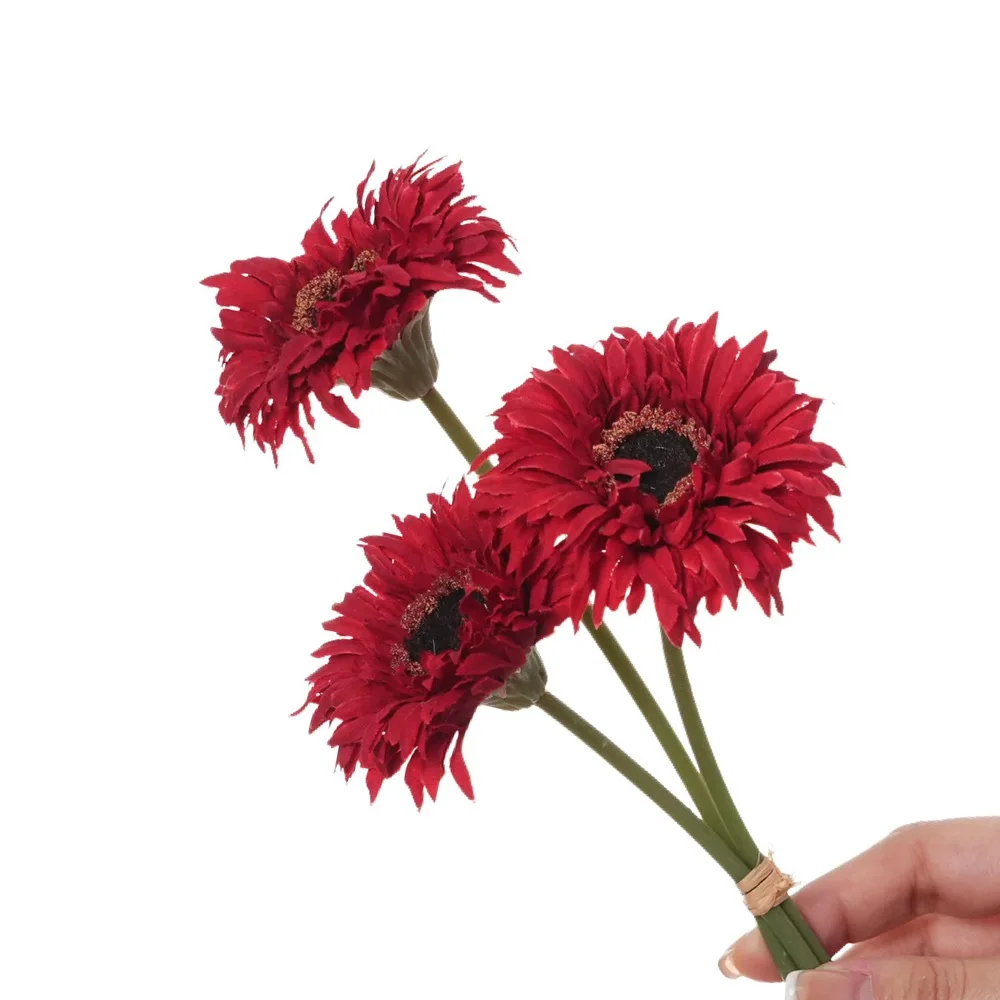 15Pcs/lot Artificial Silk Flower Gerbera for Home Decoration Fake Flowers Daisy Bridal Bouquet Wedding Decor Party Table Floral