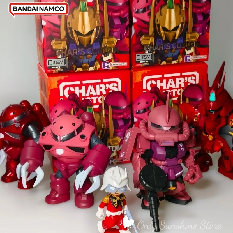 

Qmsv Mini Char Sazabi Gundam Ручная мобильная игрушка-воин Модная глухая коробка Анимационный орнамент Коллекционный подарок