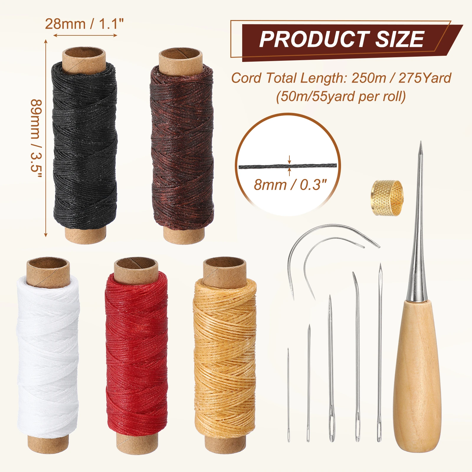 Fio Encerado, Cordão de 0,8mm - Leatherwork Thread avaliação e preço