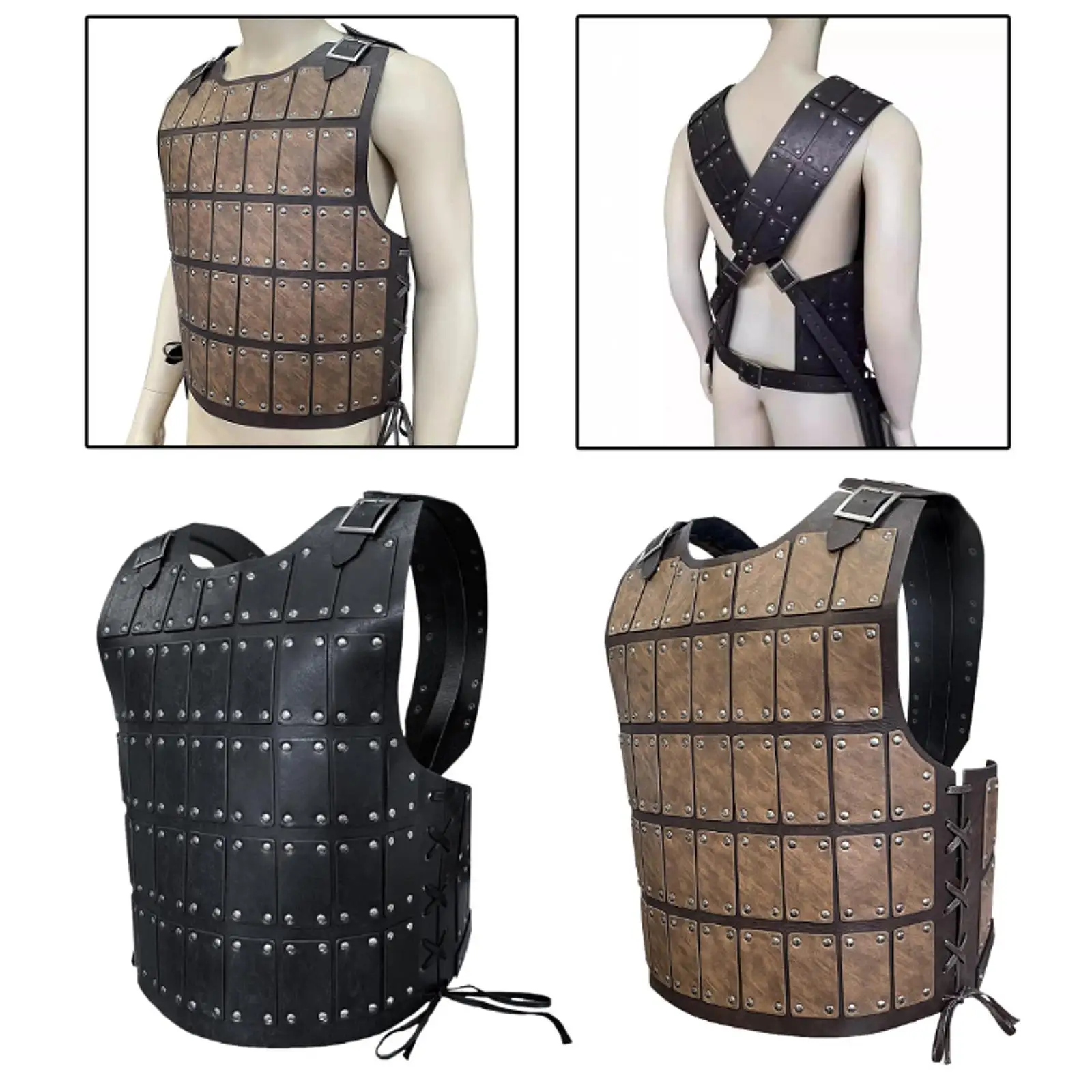 

Medieval Chest Armor Steampunk Decorative Body Chest Harness Belt Shrug Armors for Cosplay Men Women Role Play Halloween Pirate