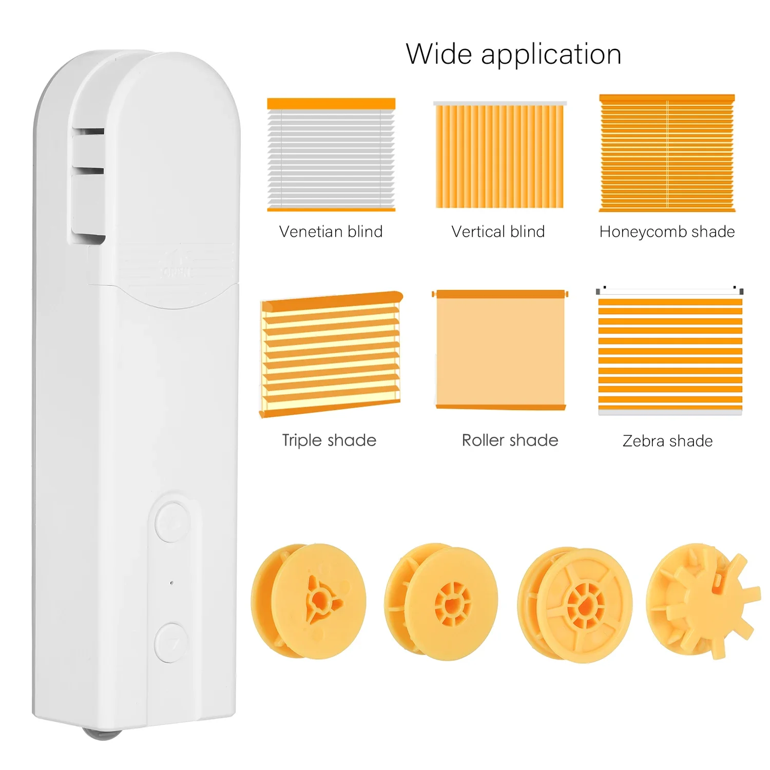 Tuya Tirai Rol Bermotor Cerdas Drive Tuya Tirai Pengangkat Bukaan Penutupan Driver Shade Shutter Drive Pembuka Motor