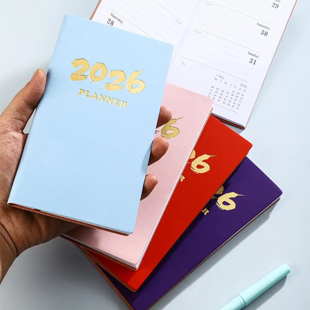 2026 Planner with Elastic Straps Planner 2026 Agenda Planner Streamlined Time Management Organizer 12-month Versatile Planning