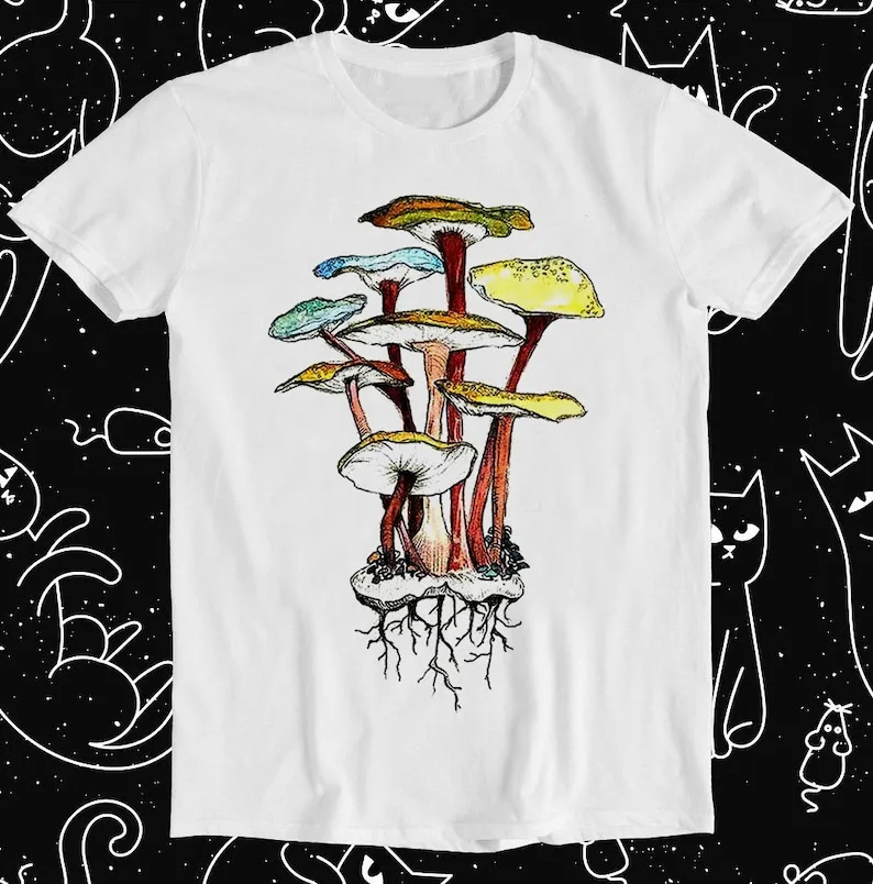 

British Wild Mushrooms Funny Meme Gamer Cult Movie Cool Gift Tee T Shirt 772