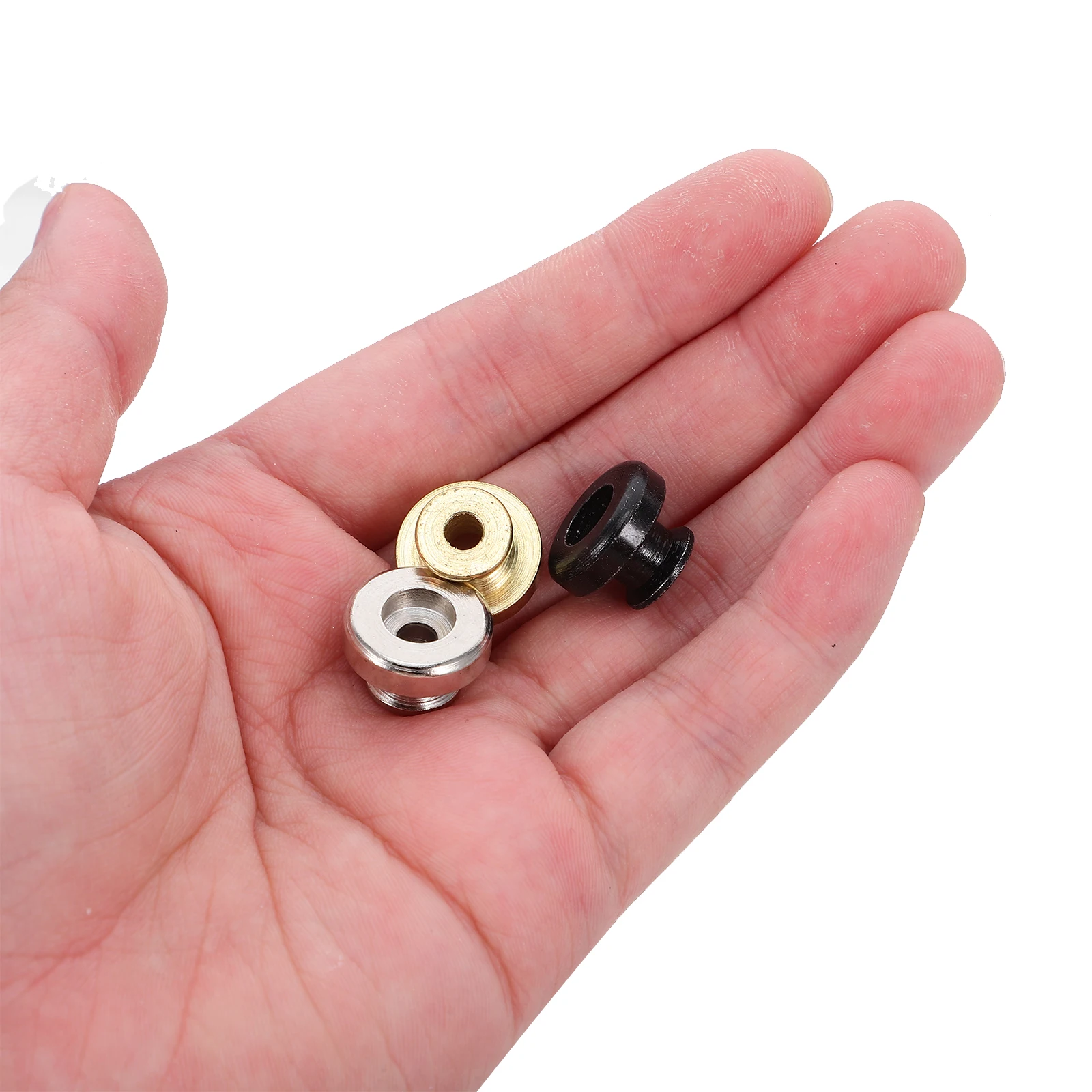 

12Pcs Guitar Strap Lock Buttons Durable Mushroom Head Design Security Locks for Acoustic Electric Bass Guitars