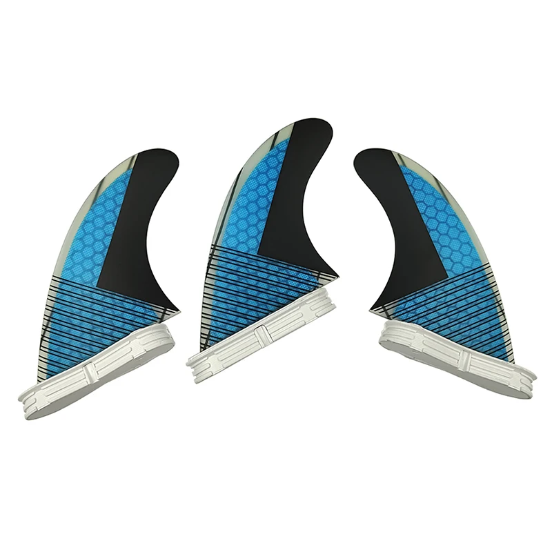 Sup Board Upsurf FCSⅡ G5 Blue Color Fiberglass Honeycomb Surfboard 3pcs/set Size M Paddle Surf Double Tabs 2 Fin Sup Accessories