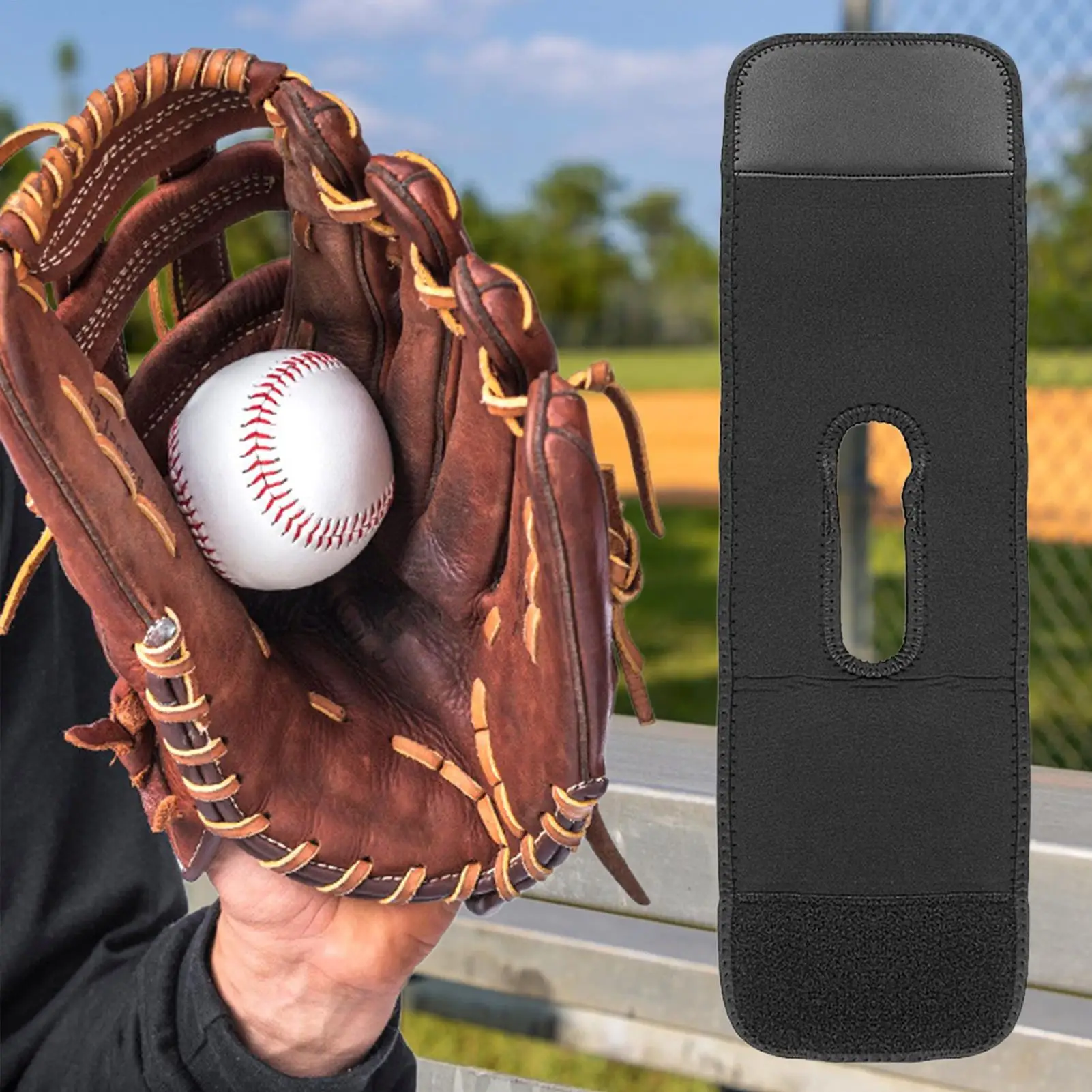 Glove Wrap Softball Training Practice Strap Elastic Softball Glove Strap For Athlete Quickly Keep The Pocket Formed Hockey