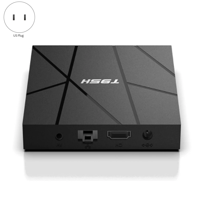 T95H Android 10 TV BOX Allwinner H616 4G RAM 64GB ROM Wireless WIFI Connection 6K HD Player for Home School US Plug