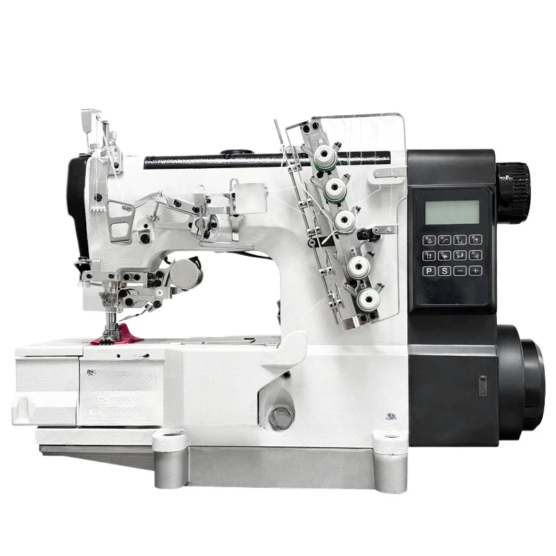 

Automatic interlock sewing machine Computer integrated touch screen automatic thread cutting horizontal tube sewing machine