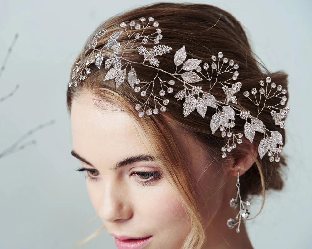 Casamento bandana mulher convidado nupcial hairband com fita 1 metro brilhante strass headdress cabelo jóias para a noiva 2022