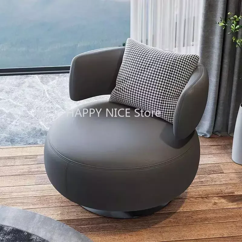 Designerski obrotowy krzesła do salonu nordycki współczesny pojedynczy Salon luksusowy fotel do sypialni z akcentem Fauteuil dom umeblowanie