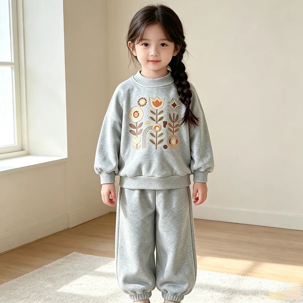 Neue Frühlings- und Herbstmode für Babys und Mädchen, Kinderkleidung, Niedliche Freizeitkleidung, T-Shirt und Hose, 2-teiliges Set, Kleinkind-Sportkostüm, Kinder-Trainingsanzüge – Detail 6