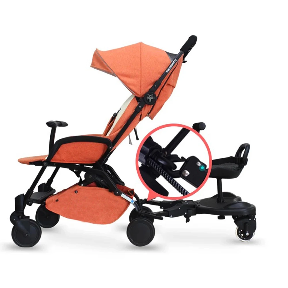 Stehplatte für zweites Kind mit Sitz, Kinderwagen, Pedaladapter, Stehplatte für Kinder mit Sitz, Kinderwagen-Trittbrett-Zubehör