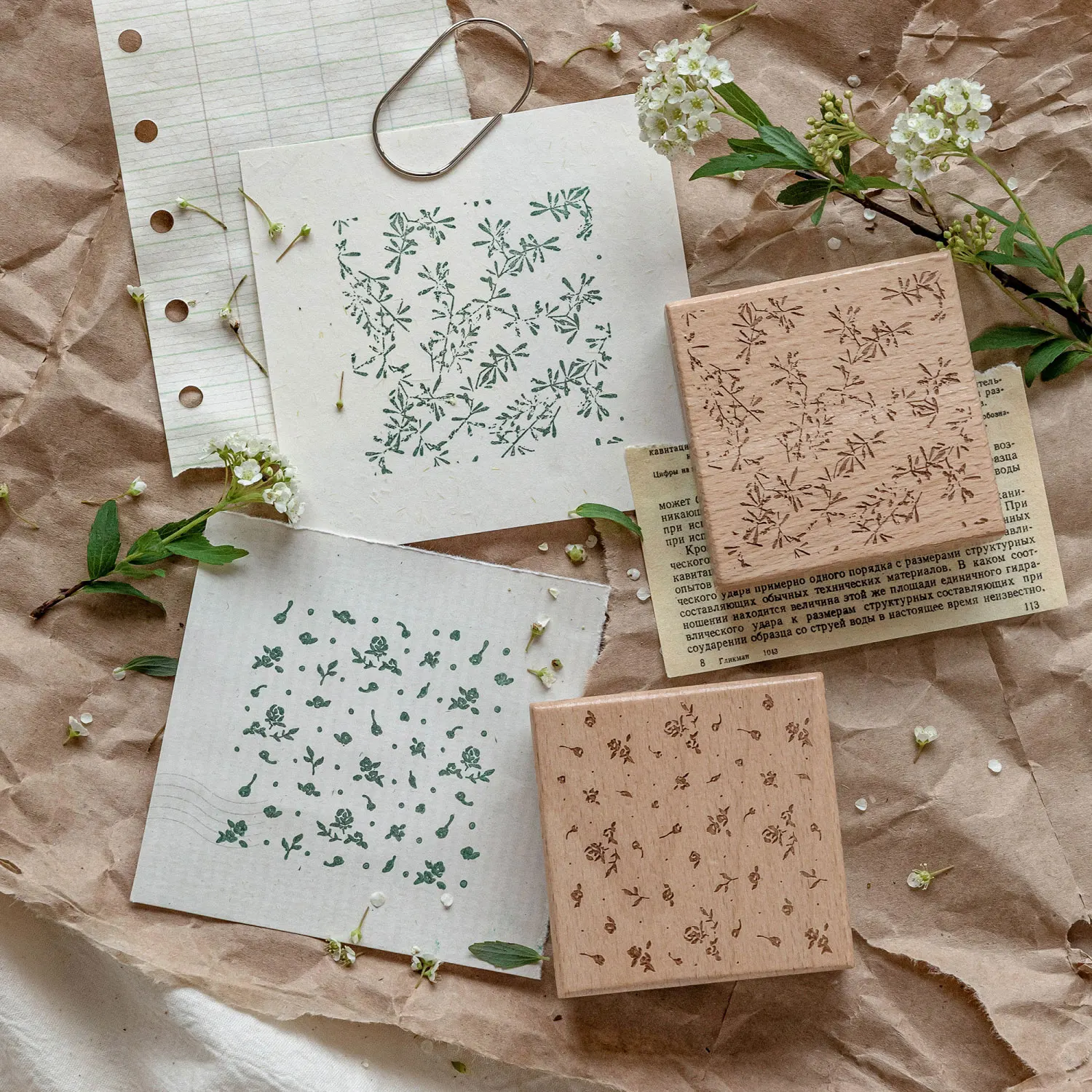 1 PC Silent Poetry Series Retro Art Printing and Painting Beech Wood Seal DIY Scrapbook Journal Aesthetic Stamp Supplies