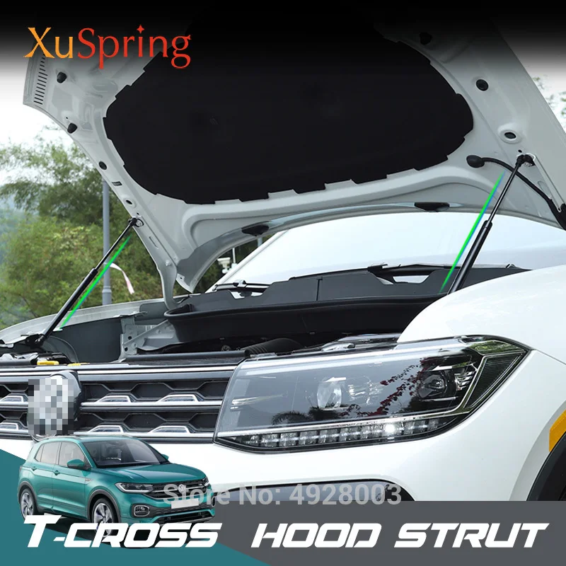 Car Bonnet Hood Engine Cover Lifting For VW T-cross Tcross Taigun 2018-2021 2022 2023 2024 Support Hydraulic Rod Strut Bars