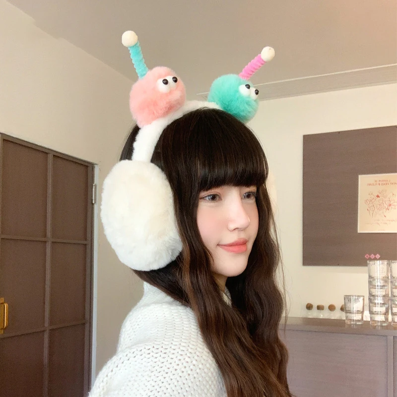 السيدات غطاء للأذنين الإبداعية الكرتون لطيف مضحك Kawaii الحلو تنوعا الشتاء أفخم الدافئة سميكة عالية الجودة الأذن غطاء للأذنين لفتاة