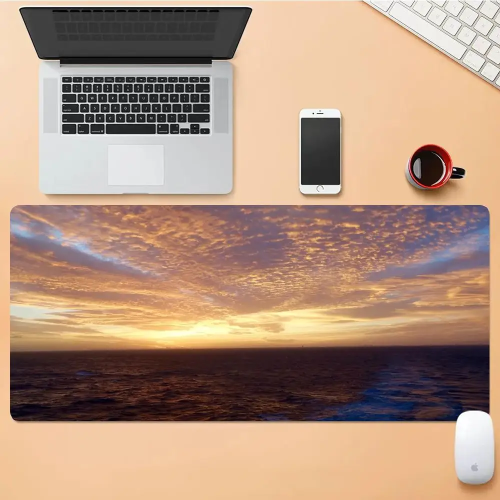 

Natural Scenery Mouse Pad Desk Mouse Pad Cute HD Desk Pad Extended Gaming Keyboard Mats Large XXL Gamer Mousepad 90x40