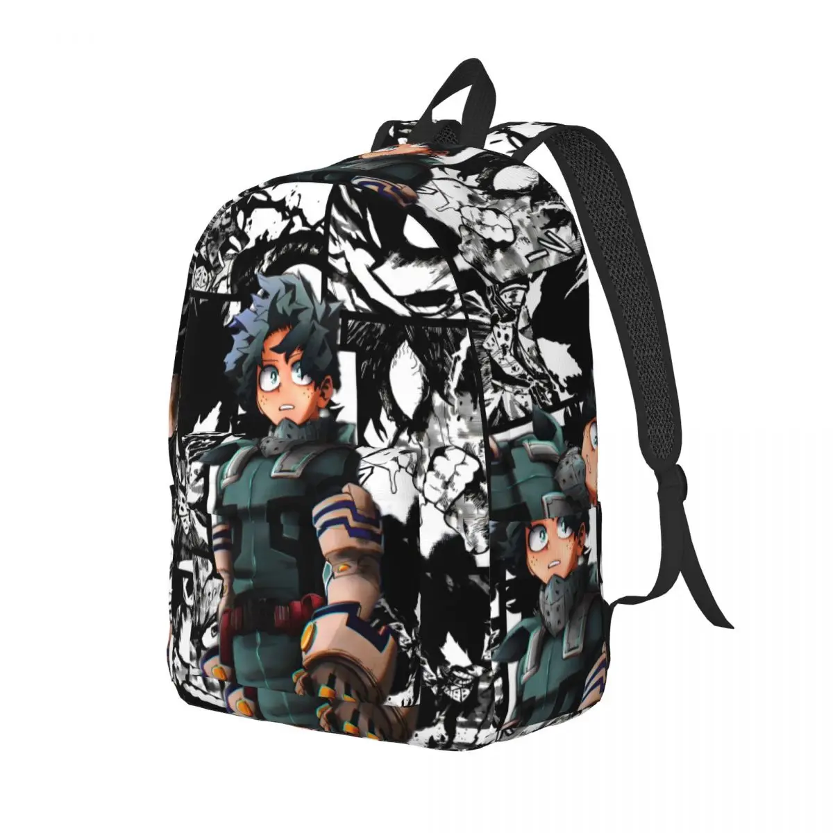 My Hero Academia Izuku Midoriya 배낭 남성용 여성용 쿨 학생 비즈니스 데이 팟 일본 애니메이션 대학 캔버스 가방 선물