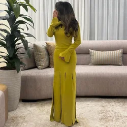 Customized Intricate Jersey Pleat A-line V-neck Midi Dresses Homecoming Dresses Classic Exquisite Modern Style Pastrol Unisex Ch