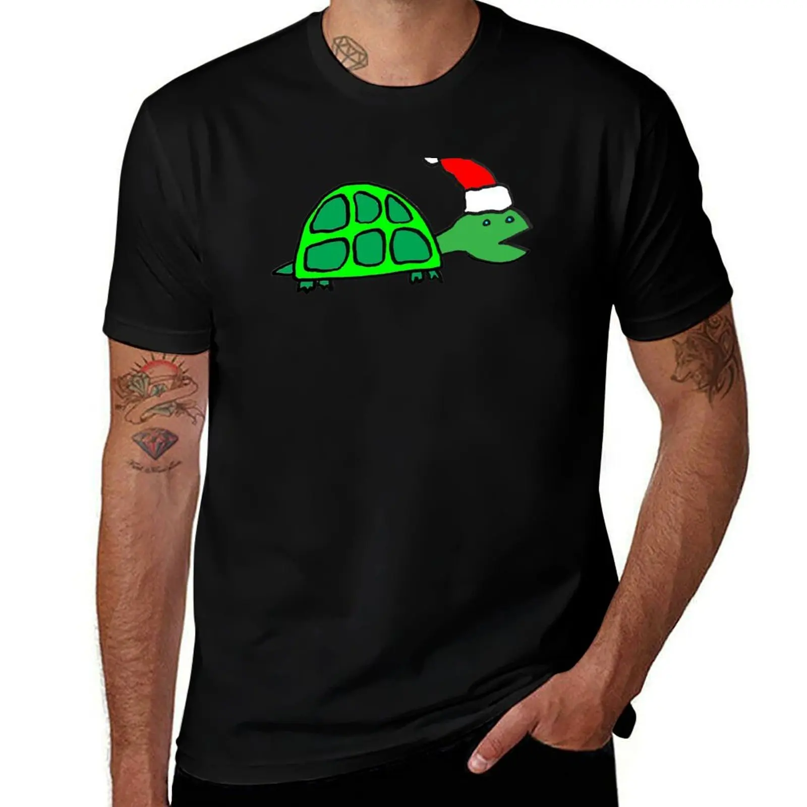 Tortoise Elf T-Shirt Graphic Print Short Sleeve T-Shirt