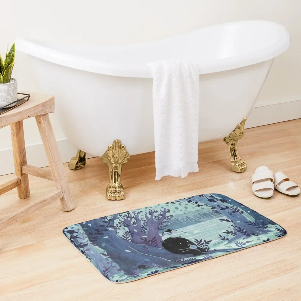 

A Quiet Spot of Tea Bath Mat Foot Bathroom Kitchen Rug Floor Toilet Carpet Living Room Mat