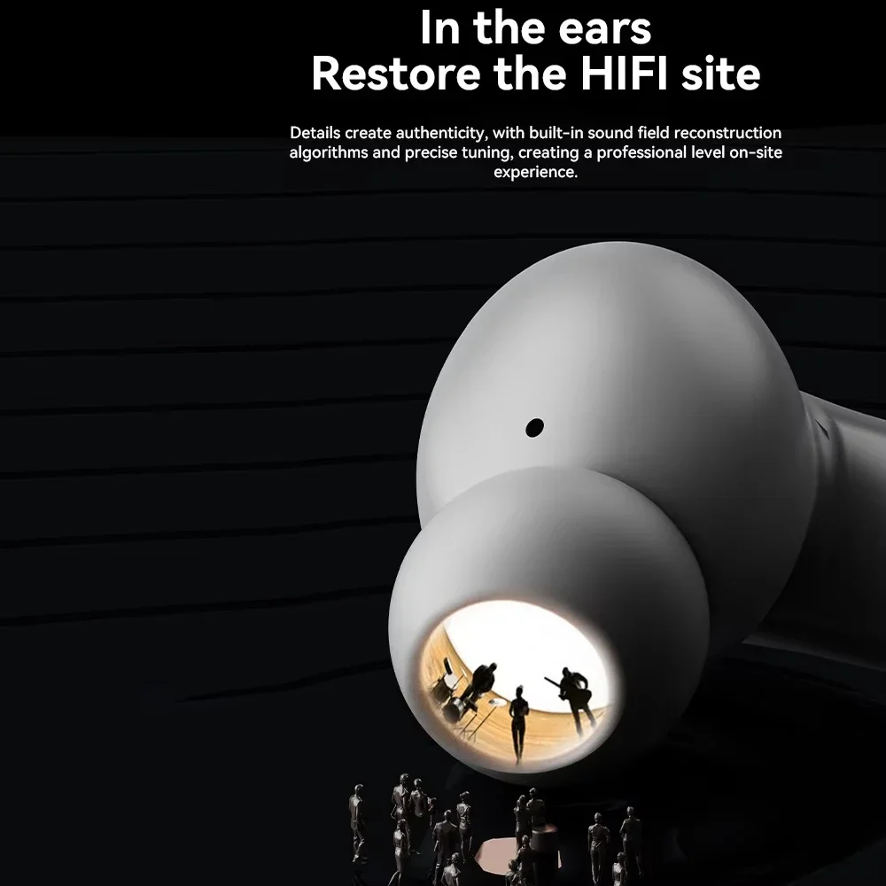 Oryginalne słuchawki bezprzewodowe Xiaomi A98 Bluetooth 5.3 z redukcją szumów ENC, wodoodporne, z wbudowanym mikrofonem.