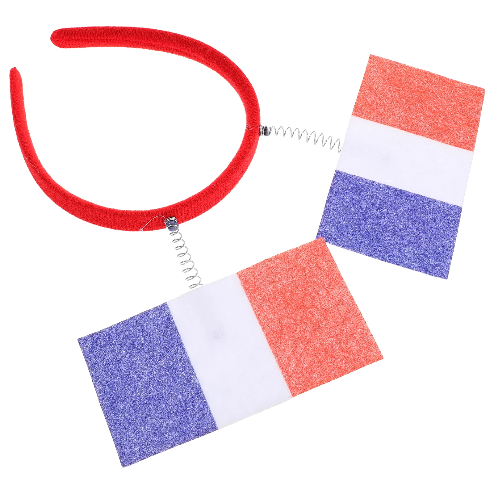 

French Flag Headband National Flag Hair Hoop Patriotic Red White Blue Party Supplies France Headdress