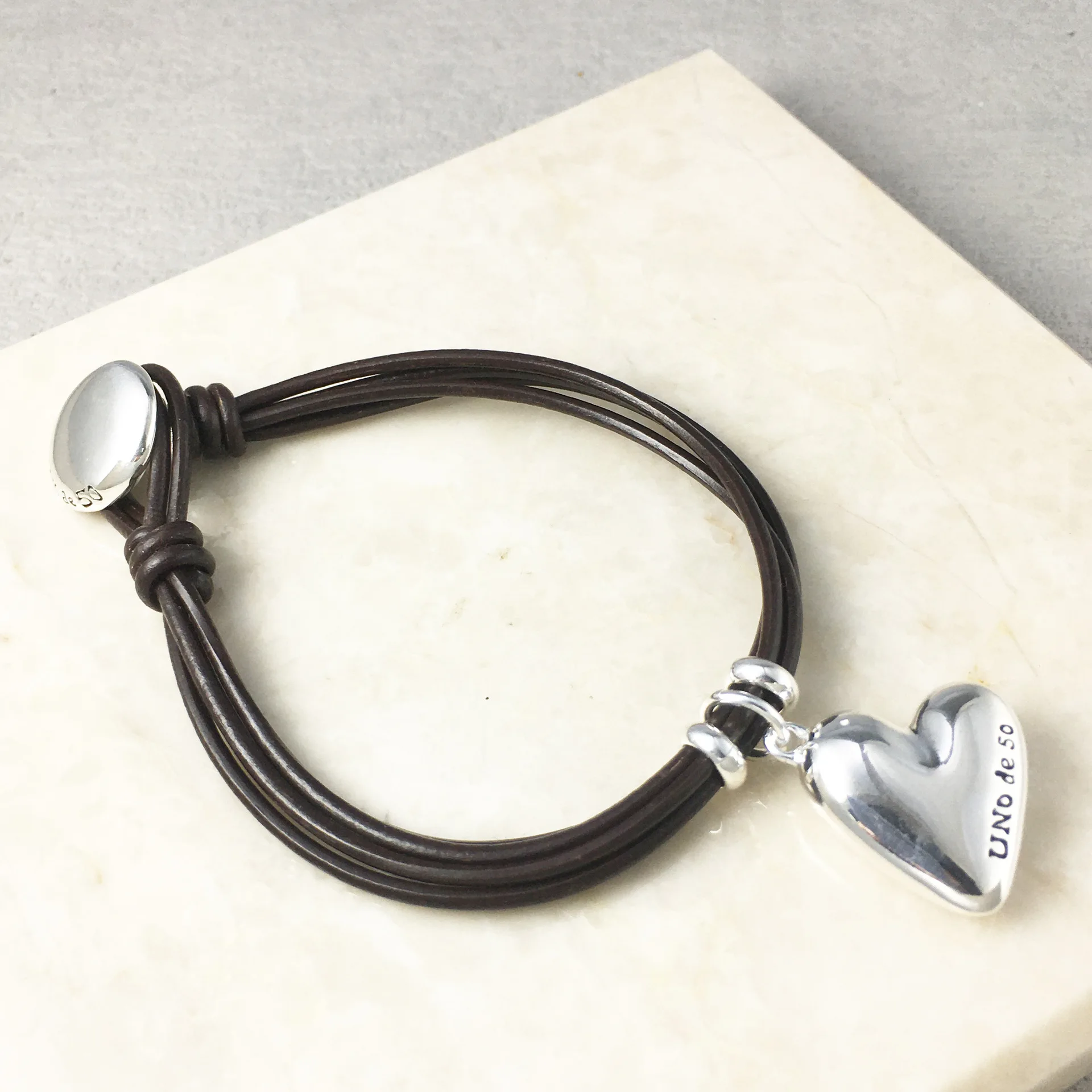 Spain UNOde50 love heart bracelet Europe and the United States light luxury hand to send girlfriend small fashion design