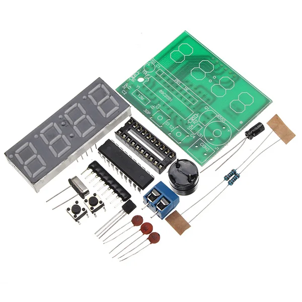 C51 4 Bits Electronic Clock Electronic Production Suite DIY Kits