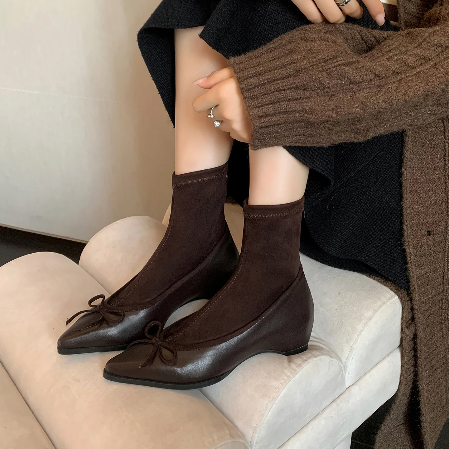 ArdenFurtado New Ankle Boots for Women Autumn Ladies Boot Coarse Heeled Outdoor Nonslip Shoe Retro Comfort Casual Women's Shoes