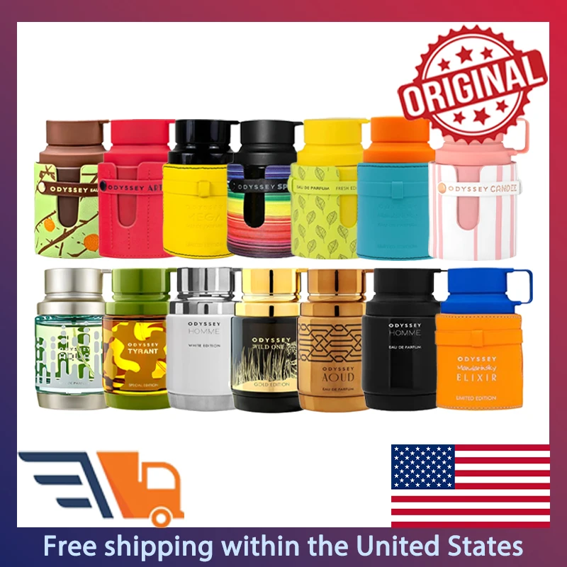 Armaf Odyssey Series Eau de Parfum Spray 100ml Perfumes árabes originales Colonia de alta calidad para hombres Maquillaje de perfume de cítricos duradero
